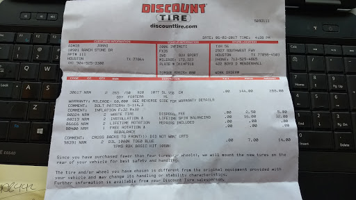 Tire Shop «Discount Tire», reviews and photos, 9099 Westheimer Rd, Houston, TX 77063, USA