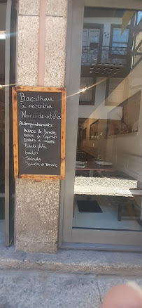 Restaurant portugais Taberna davó à Guimaraes (la carte)