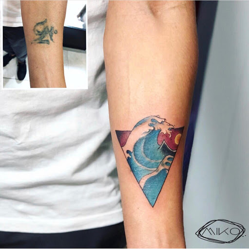 Explore simple neck tattoo ideas, creative tattoo ideas in New York, available at Red Baron Ink Tattoo and Piercing