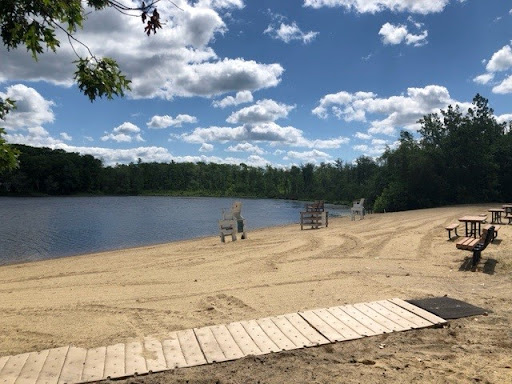 Beach volleyball court Cambridge