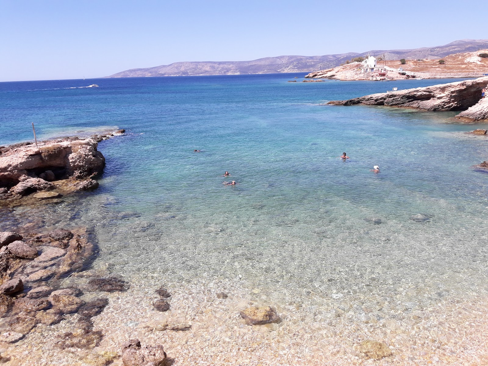 Photo of Ludiko beach with turquoise pure water surface