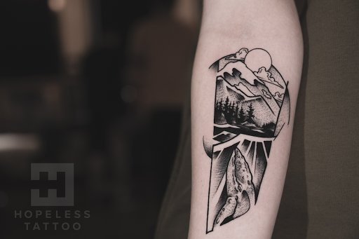 Explore tattoo cover up ideas for upper back, creative tattoo ideas in Vancouver, available at Hopeless Tattoo & Piercing