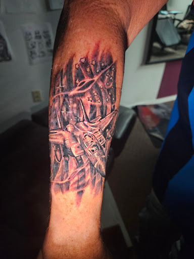 Explore crystal name tattoo ideas, creative tattoo ideas in Angola, available at Hoodlum Ink