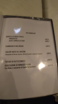 Il Mulino ai quattro venti à Rome menu