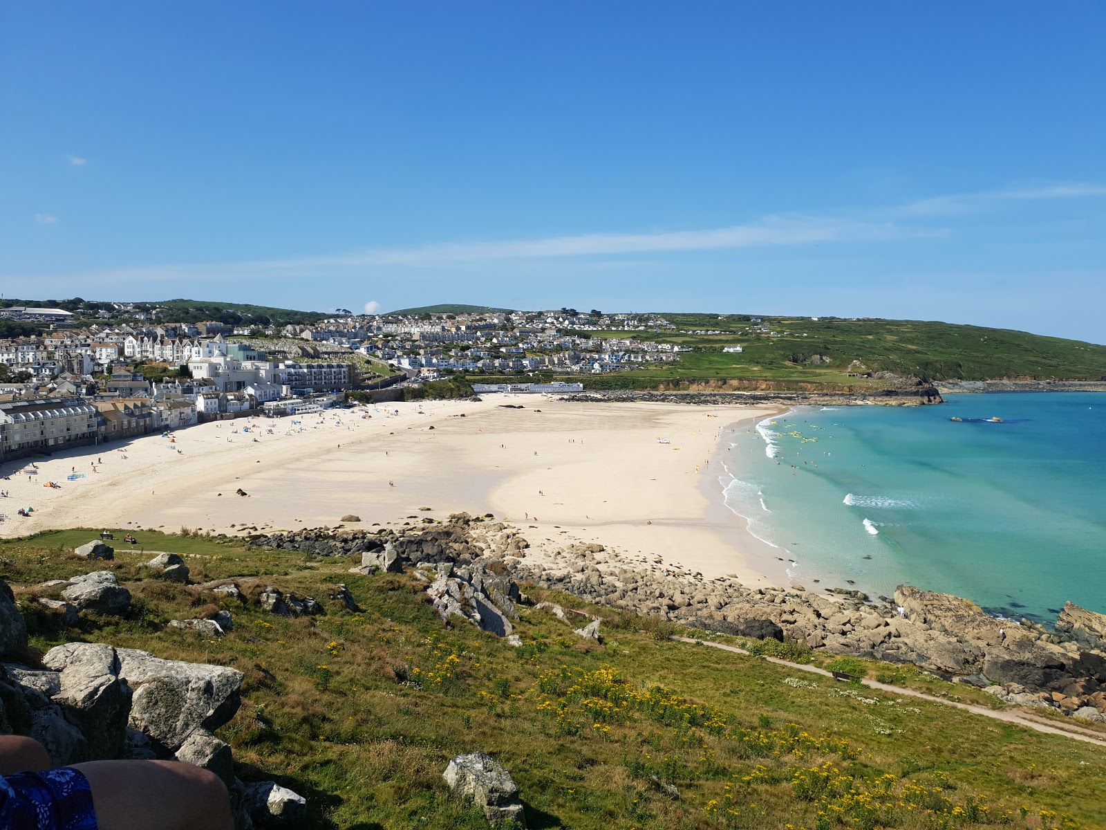 Valokuva Porthmeor beachista. puhtaustasolla melko puhdas