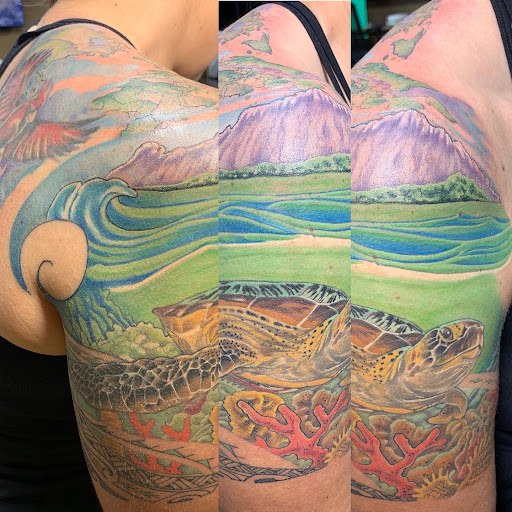 Explore maiden name tattoo ideas, creative tattoo ideas in Jacksonville, available at Valei Arts Tattoo Studio 2