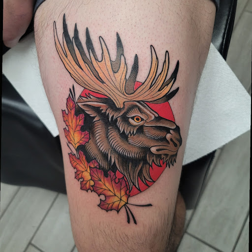 Explore quarter sleeve tattoo ideas for females, creative tattoo ideas in Painesville, available at The Inkwell Tattoo Company