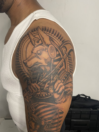 Explore knee tattoo ideas male, creative tattoo ideas in Sparks, available at Tidal Wave Tattoo