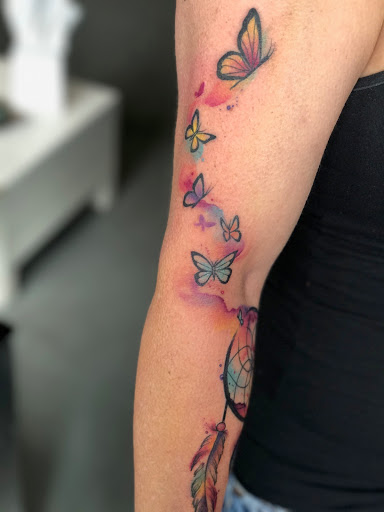 Explore black panther tattoo ideas, creative tattoo ideas in Bend, available at Monolith Tattoo Studio