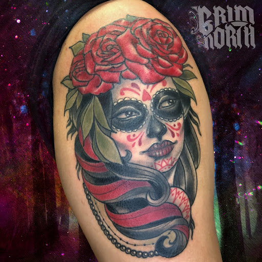 Explore leo horoscope tattoo ideas, creative tattoo ideas in Portsmouth, available at Grim North Tattoo and Piercing