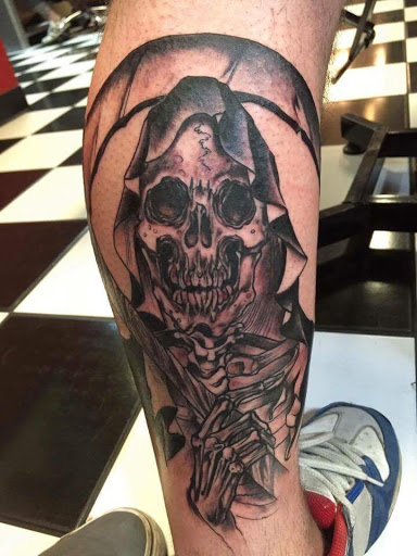 Explore postage stamp tattoo ideas, creative tattoo ideas in Tucson, available at Sacred Art Tattoo Studio