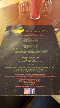 AMY COOK AFRO à Le Pecq menu