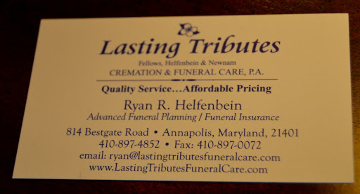 Cremation Service «Lasting Tributes Cremation and Funeral Care», reviews and photos, 814 Bestgate Rd, Annapolis, MD 21401, USA