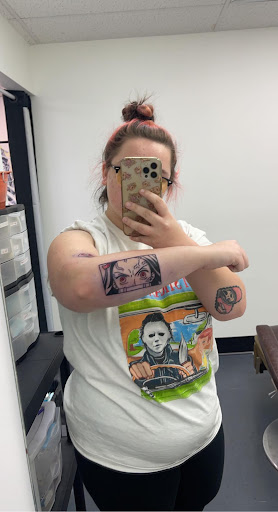 Explore ken kaneki tattoo ideas, creative tattoo ideas in Shippensburg, available at Drop of Ink Tattoo
