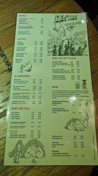 Bar Destille à Heidelberg (la carte)