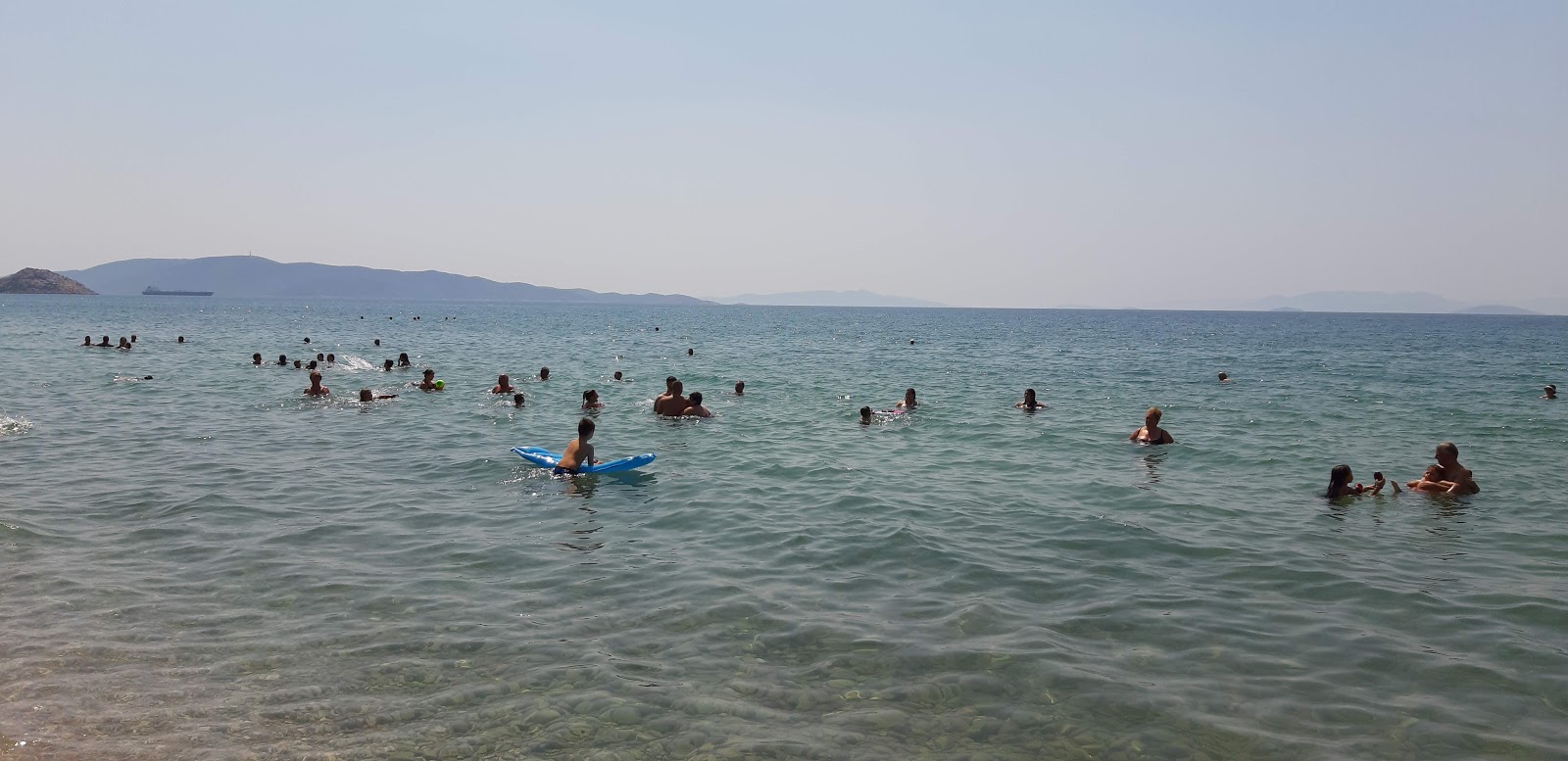 Photo of Megara beach with turquoise pure water surface