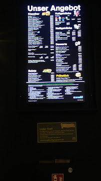 Restauration rapide McDonald's à Kleve (la carte)