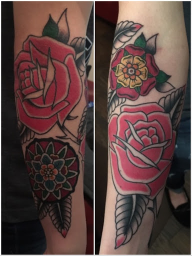 Explore tattoo filler ideas for sleeve, creative tattoo ideas in Kingsford, available at Deft Tattoo Studio