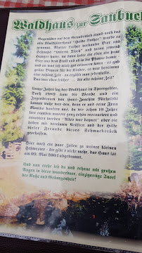 Waldhaus zur Saubucht à Schönwalde-Glien menu