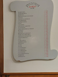 Carte du Pizzeria Da Nello à Bussolengo