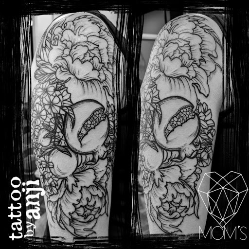 Explore art deco tattoo ideas, creative tattoo ideas in Spokane, available at Moms Custom Tattoo & Body Piercing
