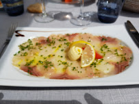 Carpaccio du Restaurant de poisson Les Cygnes - Chez Jules à Margencel - n°4