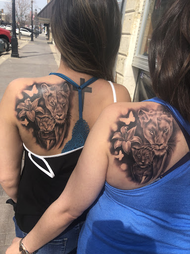 Explore minimalist sibling tattoo ideas, creative tattoo ideas in Junction City, available at New Era Tattoo Studio