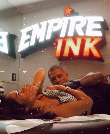 Explore snowboarding tattoo ideas, creative tattoo ideas in Miami Beach, available at Empire Ink, South Beach