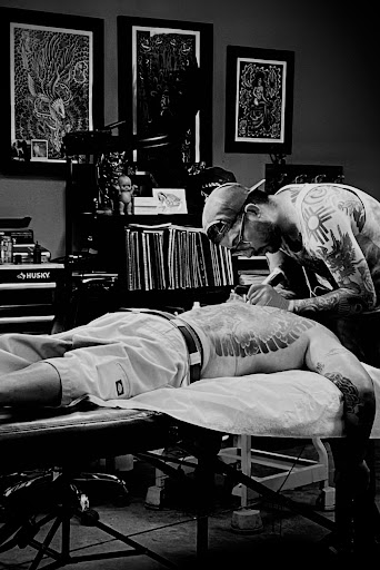 Explore b tattoo ideas, creative tattoo ideas in Edgewood, available at Wild Coyote Tattoo