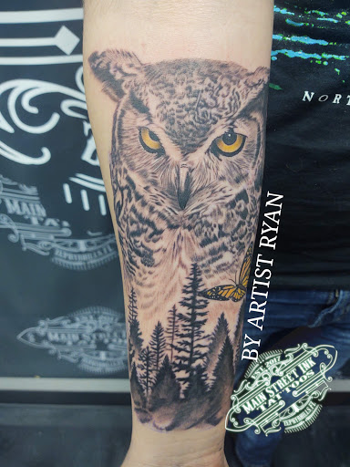 Explore sons name tattoo ideas, creative tattoo ideas in Zephyrhills, available at MAIN STREET INK TATTOOS