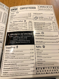 Menu / carte de Vintro Bar & Bites à Rome