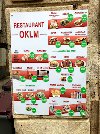 Menu du Restaurant Oklm à Langres