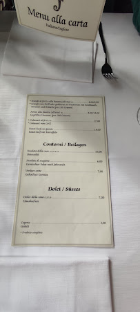 Carte du Ristorante al Cavalluccio Duino à Duino