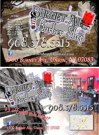 Barber Shop «Burnet Ave Barbershop», reviews and photos, 1300 Burnet Ave, Union, NJ 07083, USA