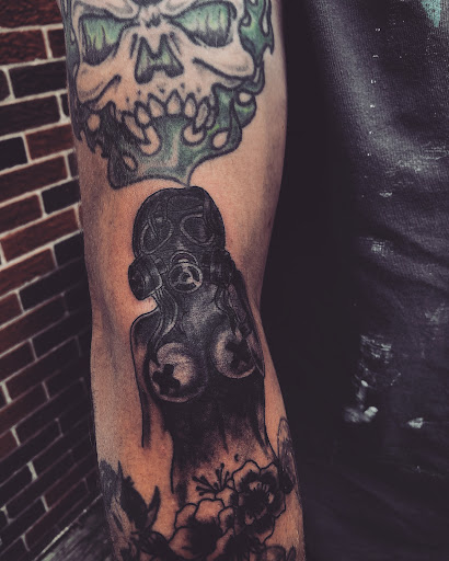 Explore christian half sleeve tattoo ideas, creative tattoo ideas in North Tonawanda, available at Dark Side Ink Tattoo Studio