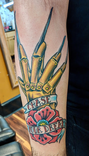 Explore son name tattoo ideas for mom, creative tattoo ideas in Marietta, available at Lucky Draw Tattoos III