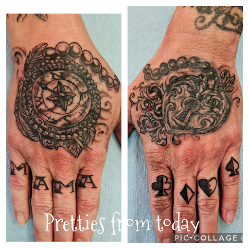 Explore husband name tattoo ideas for wife, creative tattoo ideas in Toledo, available at Cross Over Tattoo Studio