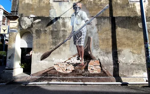 Street Art - "Fisherman" mural. image