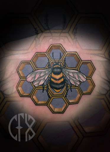 Explore crystal name tattoo ideas, creative tattoo ideas in Addison, available at Cat Tattoo