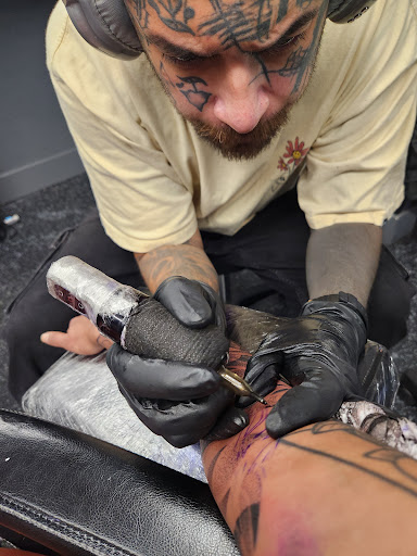 Explore chest to arm tattoo ideas, creative tattoo ideas in Denver, available at Certified Tattoo Studios