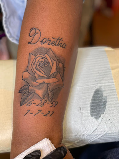 Explore name chris tattoo ideas, creative tattoo ideas in Goose Creek, available at Red Kirin Tattoo