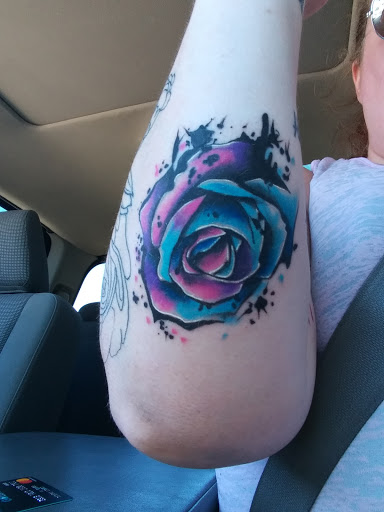 Explore black sleeve tattoo ideas, creative tattoo ideas in Rockford, available at Euro Tattoo