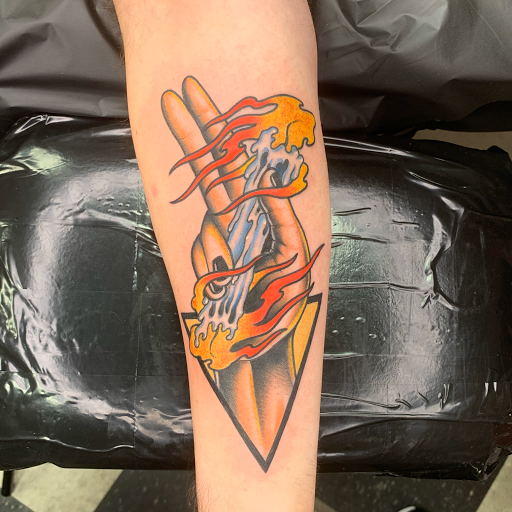 Explore neck tattoo idea men, creative tattoo ideas in Murfreesboro, available at Grace & Glory Tattoo