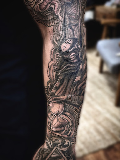 Explore love you to the moon and back tattoo ideas, creative tattoo ideas in Annapolis, available at Dapper Dog Tattoo