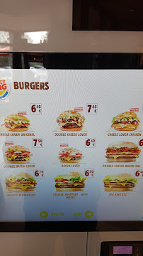 Restauration rapide Burger King à Feytiat (la carte)
