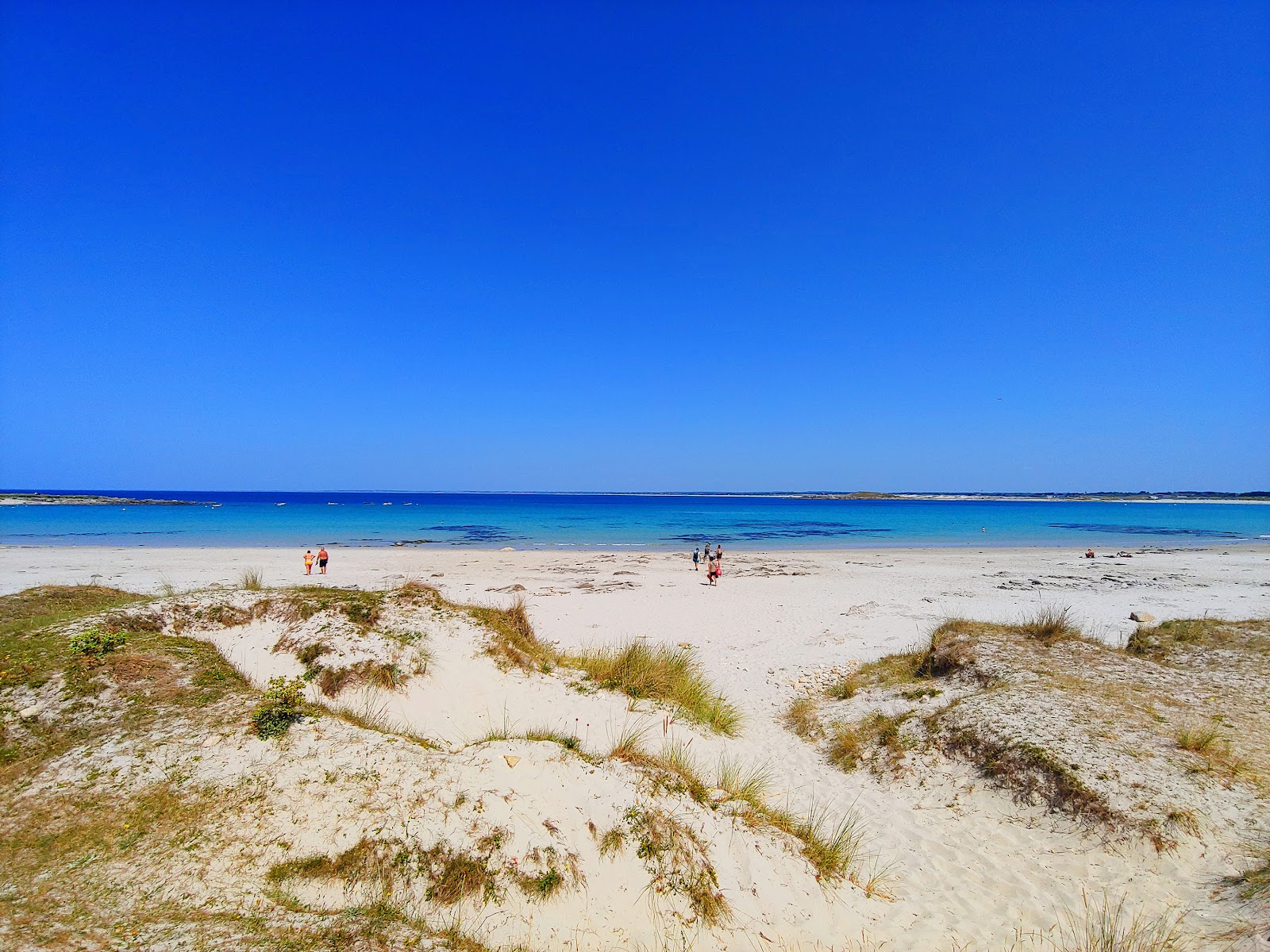 Foto von Plage de Pors Carn mit lange bucht