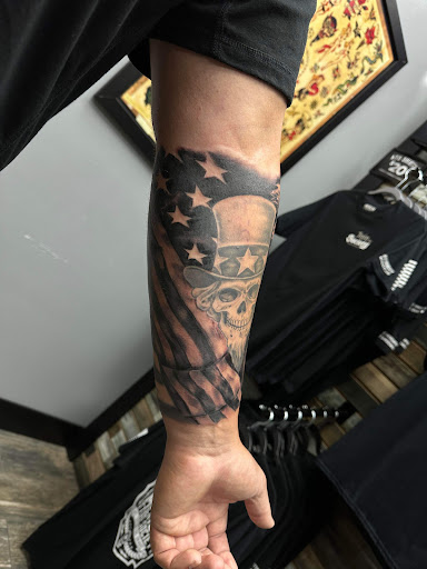 Explore area code tattoo ideas, creative tattoo ideas in El Paso, available at American Tattoo Society of Ft Bliss