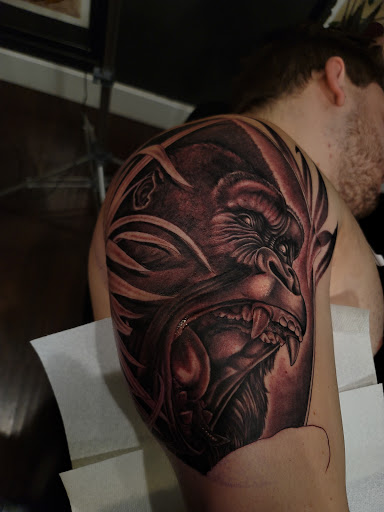 Explore chest name tattoo ideas, creative tattoo ideas in Orem, available at Hearts and Hands Tattoo and Piercing