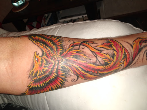 Explore tattoo for men ideas, creative tattoo ideas in Marietta, available at The Painted Sparrow Tattoo Shop And Art Gallery