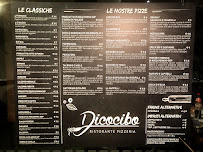Menu du DICOCIBO à Reggio Emilia